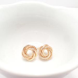 Gold Spiral Earrings - Designer Inspired - Gold..