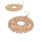 Gold Filigree Earrings - Gold Lace Earrings -..