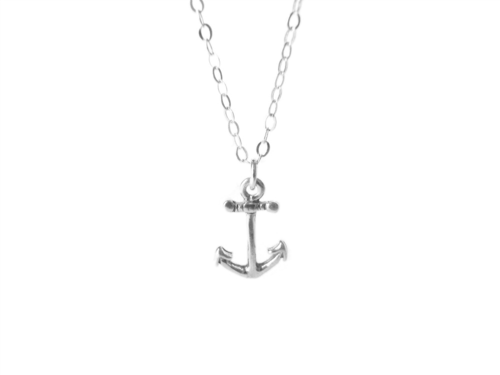 Anchor Necklace - Sterling Silver Anchor - Ancora